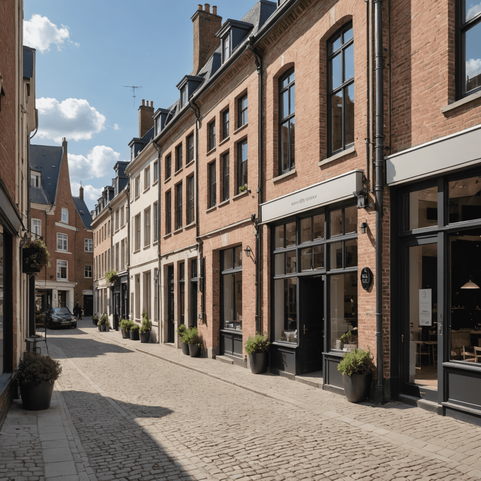 Straatbeeld in Tongelre met een mix van gerenoveerde historische huizen en moderne nieuwbouw